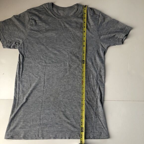Mens Heather Gray Crew Neck Tee Size Small - Picture 6 of 10